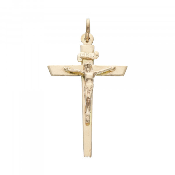 Anhänger 333 Gelbgold „Kreuz mit Jesus“