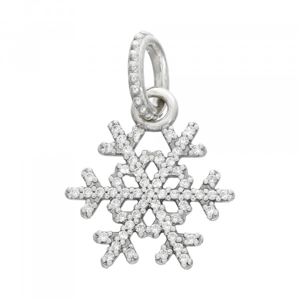 Anhänger Silber 925 „Schneeflocke“ mit Zirkonia